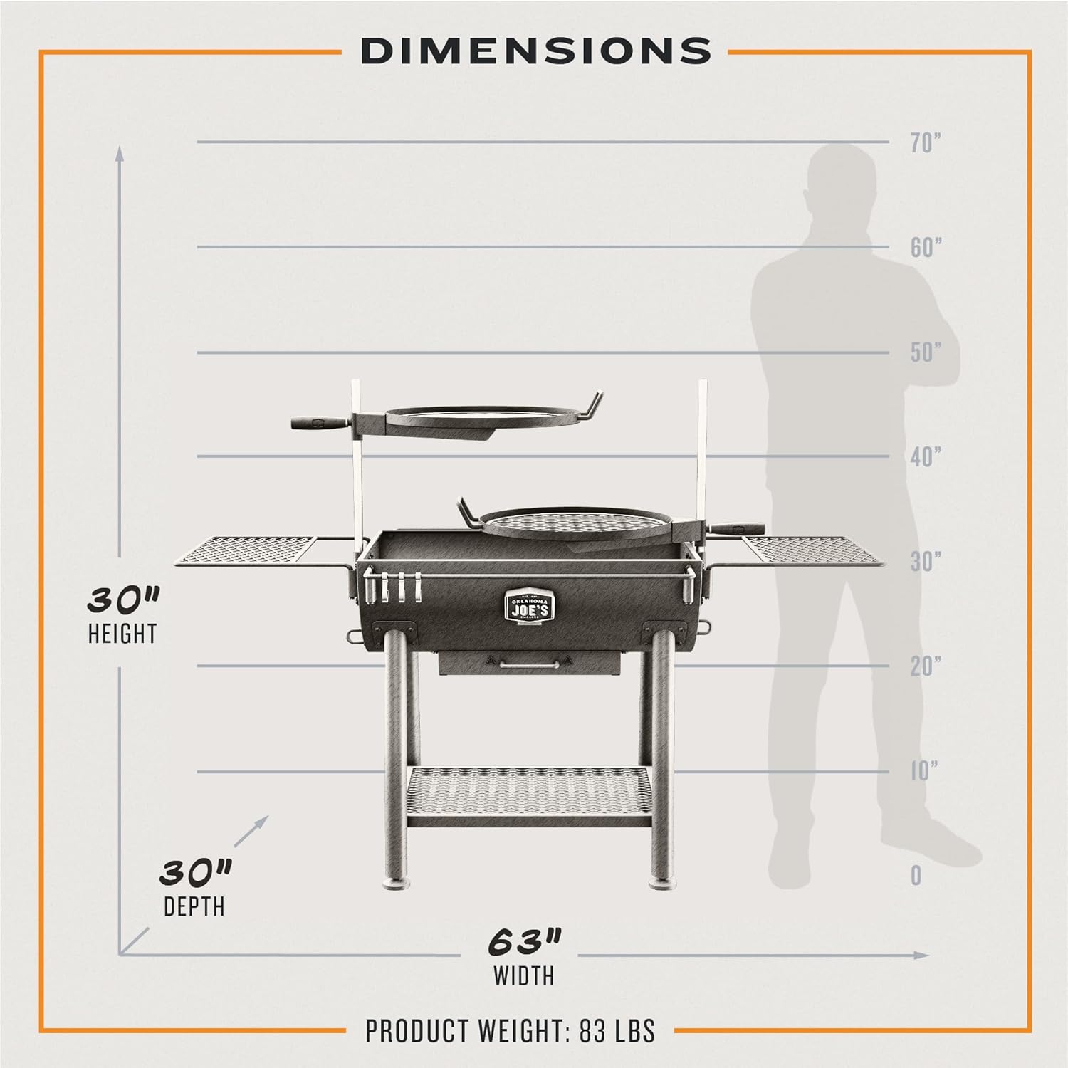 Barrel Charcoal Grill J7206