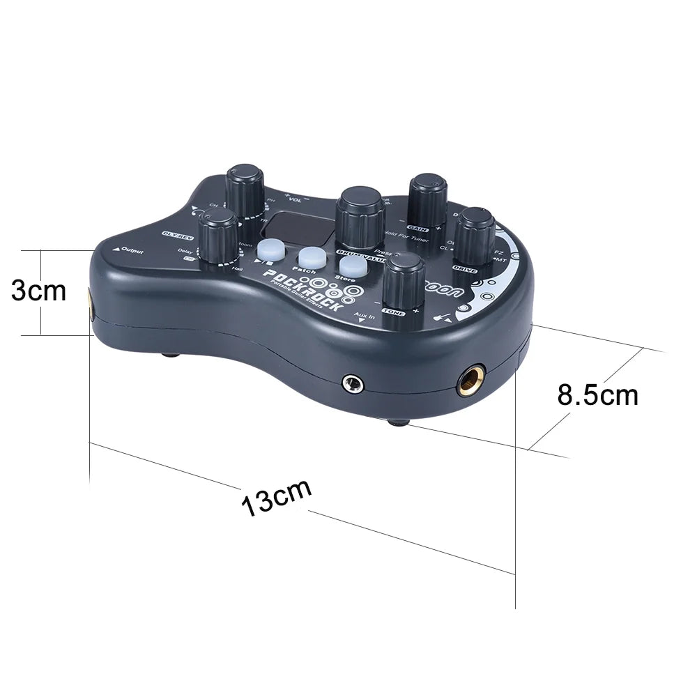 Portable Guitar Multi-effects Processor Effect Pedal E45218