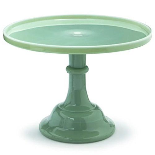 Mosser Glass 12" Footed Cake Plate - Jade