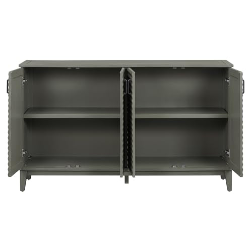 Sideboard with 4 Doors and Adjustable Shelves X88066