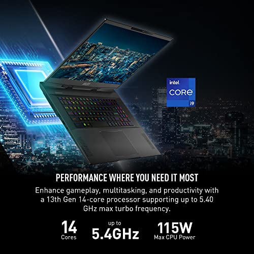 17.3" QHD 240Hz Gaming Laptop, Intel Core i9, RTX 4070, 16GB DDR5, 1TB SSD K343765