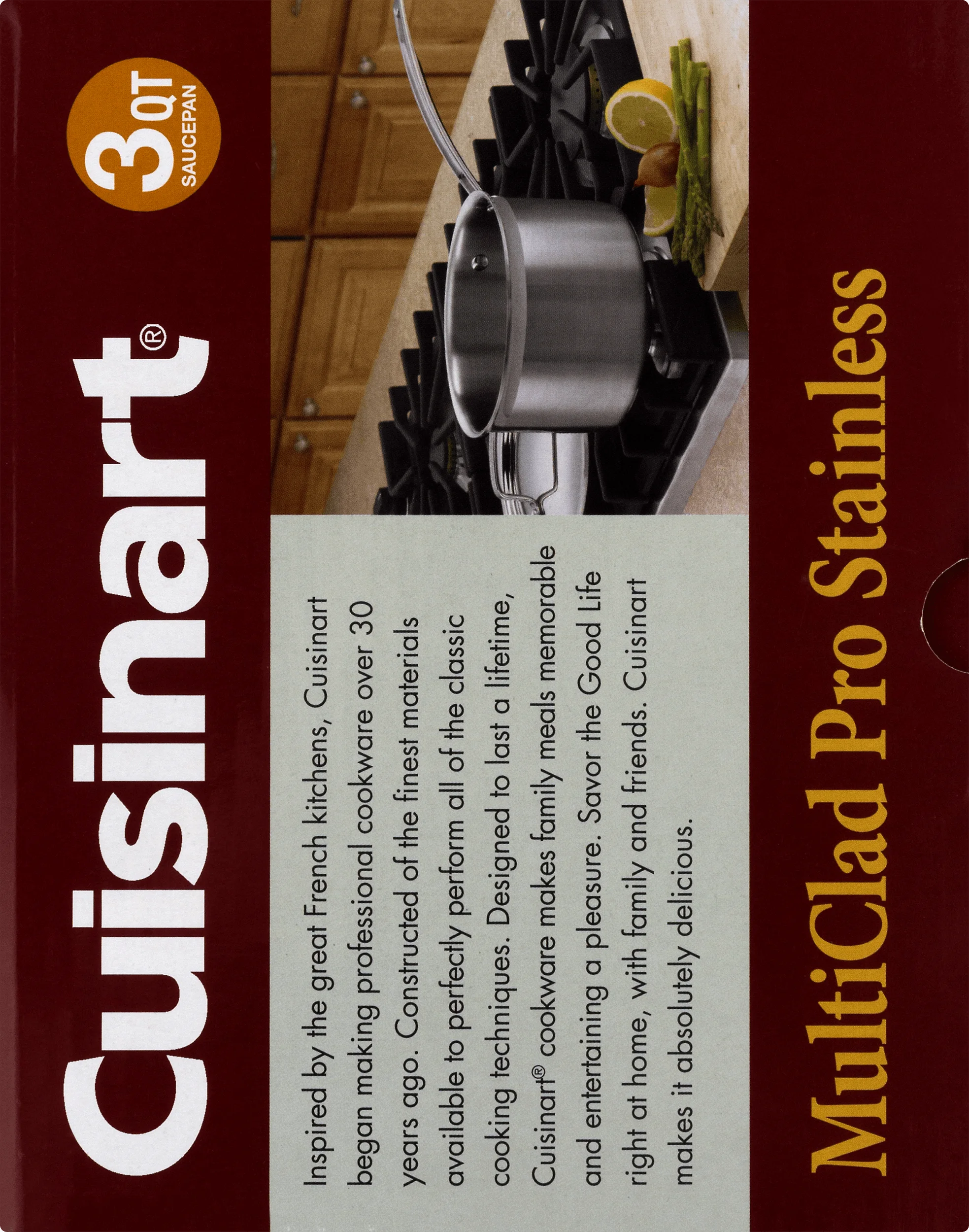 Triple Ply Stainless 3-Quart Saucepan R7910