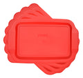 Pyrex 233-PC Red Plastic Rectangle Storage Replacement Lid Cover (4-Pack)