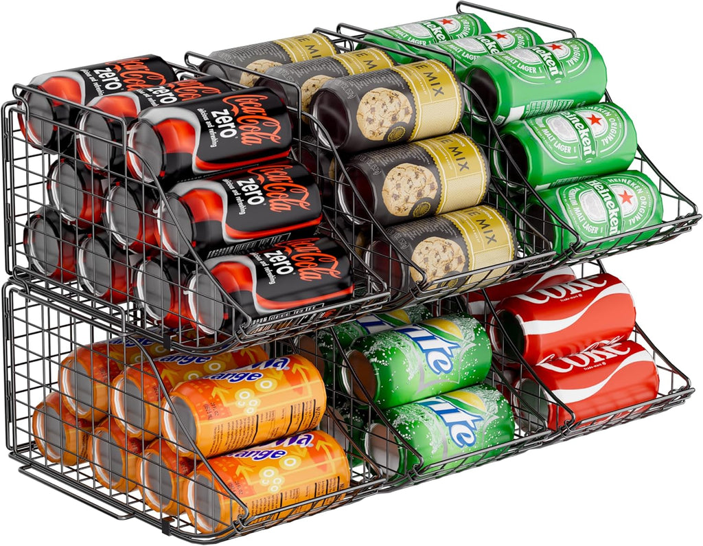 Stackable Can Organizer with Handles for Pantry and Cabinet S22684