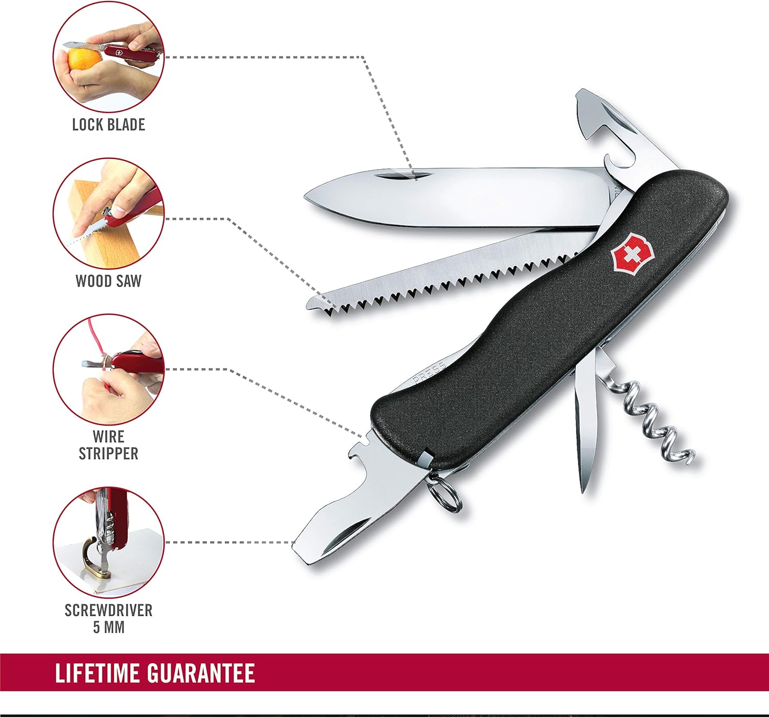 Swiss Army Knife with Wood Saw Y75329