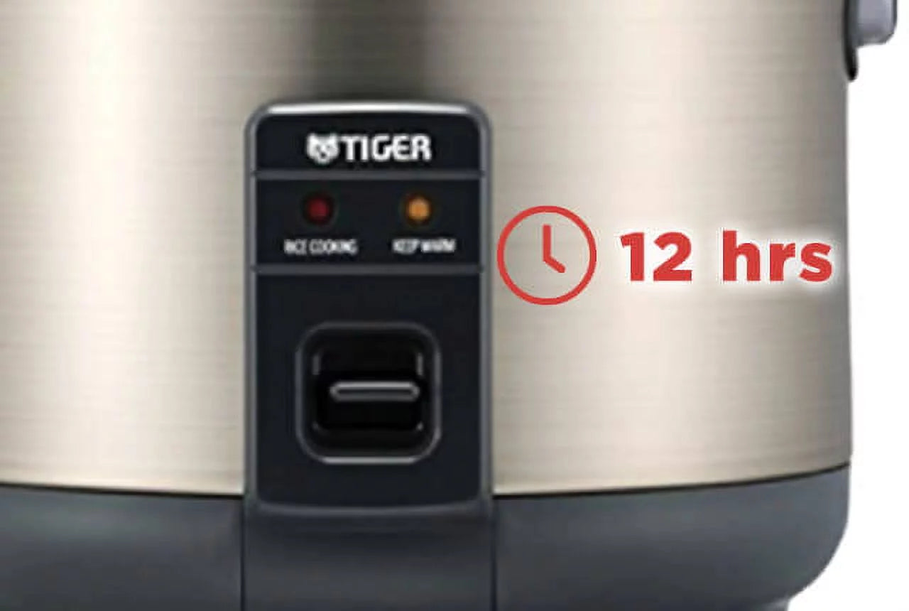 5.5-Cup Rice Cooker and Warmer, Stainless Steel Gray I3013