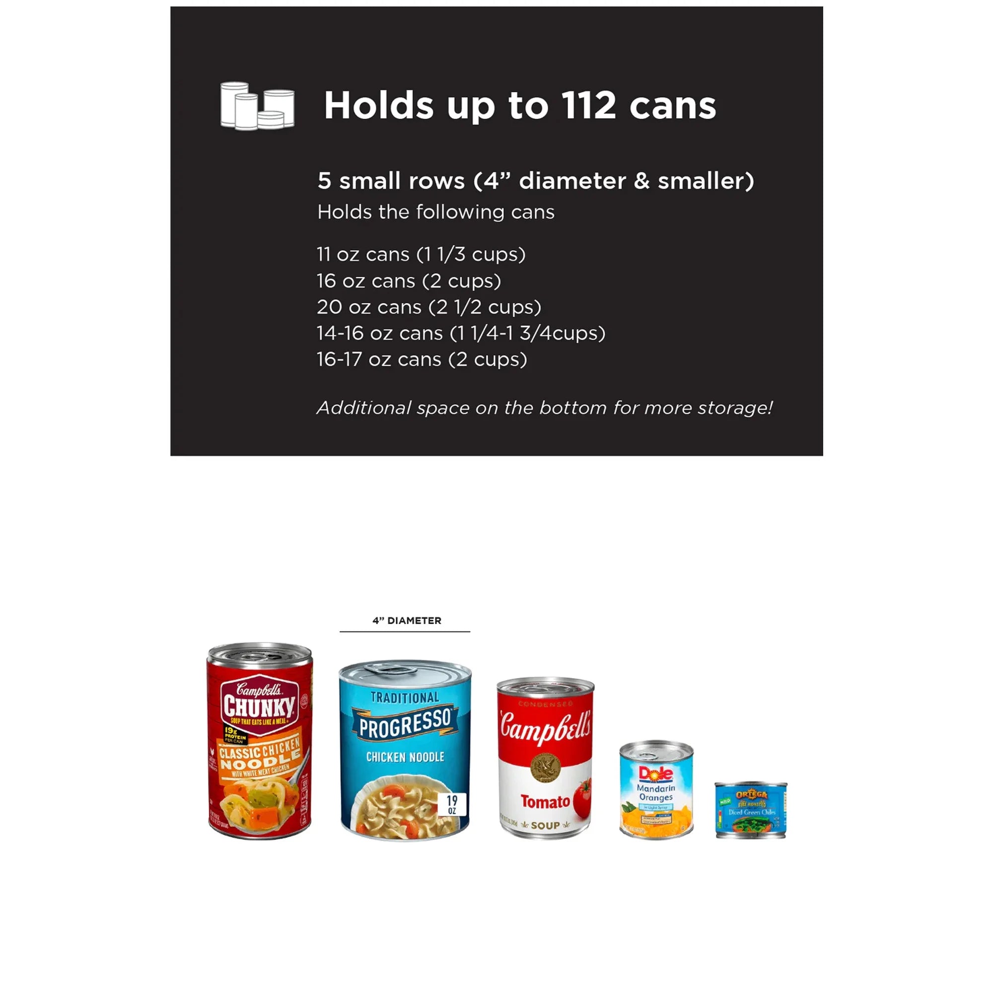 Can Rotation Organizer for 390 Cans P977