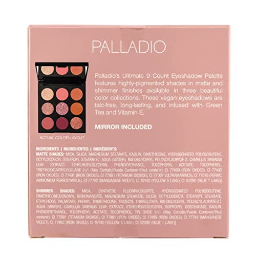 Eyeshadow Palette, Talc-Free, Matte & Shimmer Finishes U3003