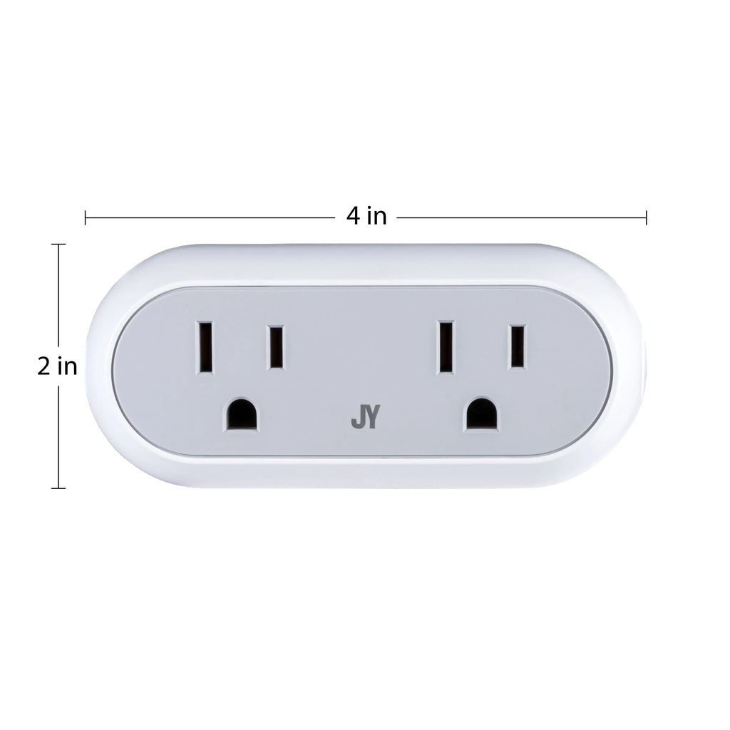 Smart Dual Plug WiFi Remote App Control for Lights & Appliances V48264