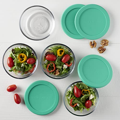 Glass Food Storage Containers with Lids, Set of 4 M97579