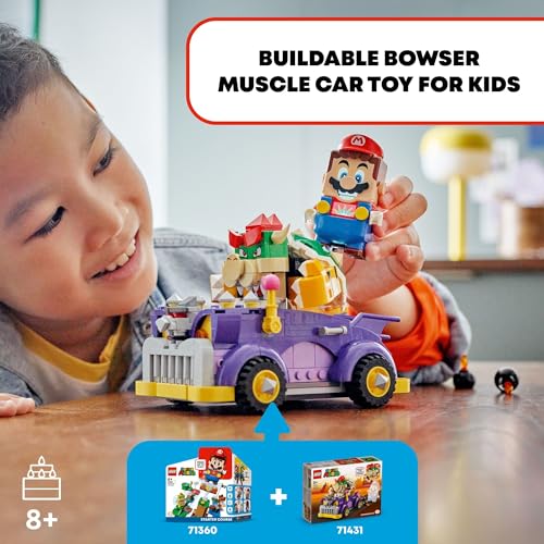 Bowser’s Muscle Car Expansion Set, Collectible Toy for Kids Ages 8 and Up K3741