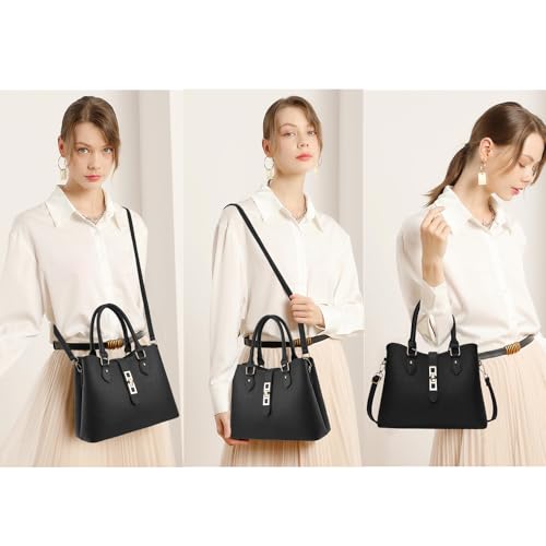 Women's Crossbody PU Leather Tote Satchel Bag I193