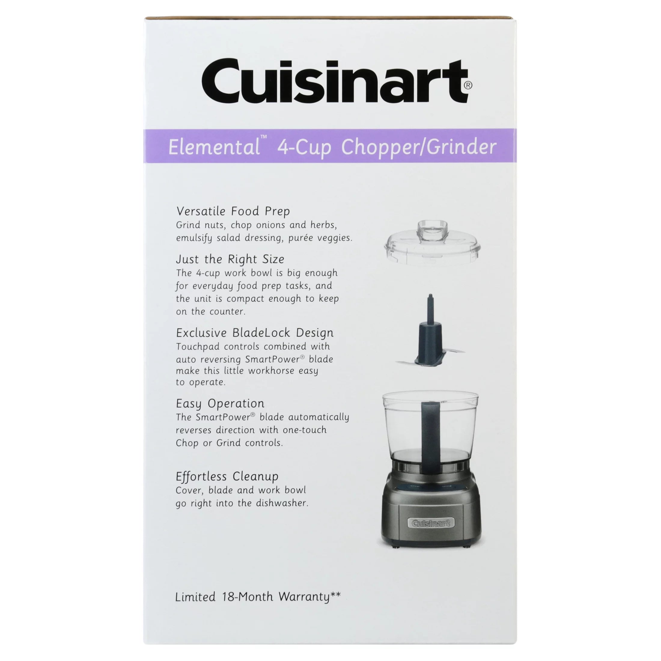 4-Cup Food Processor Chopper Grinder F781