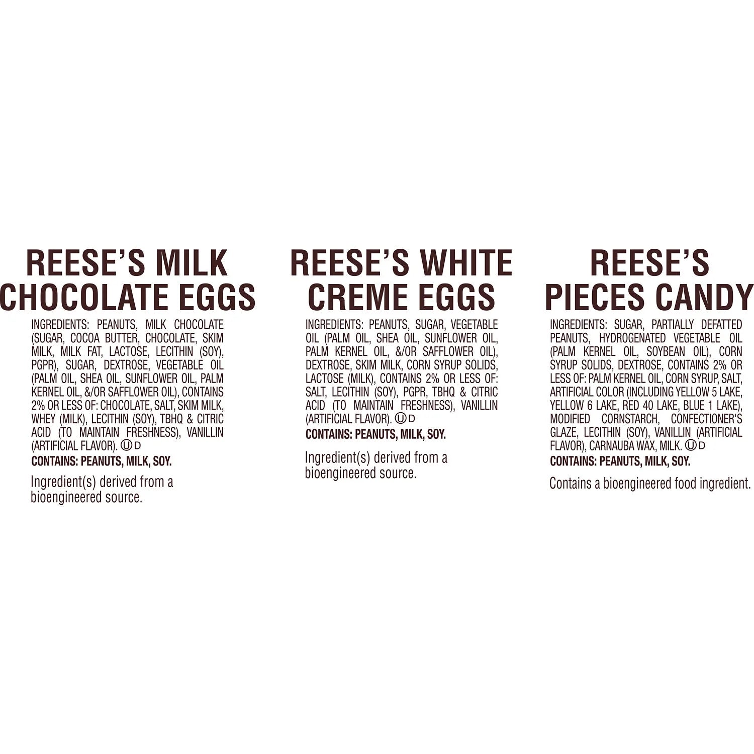 Assorted Peanut Butter Easter Candy, Bulk Variety Bag V554
