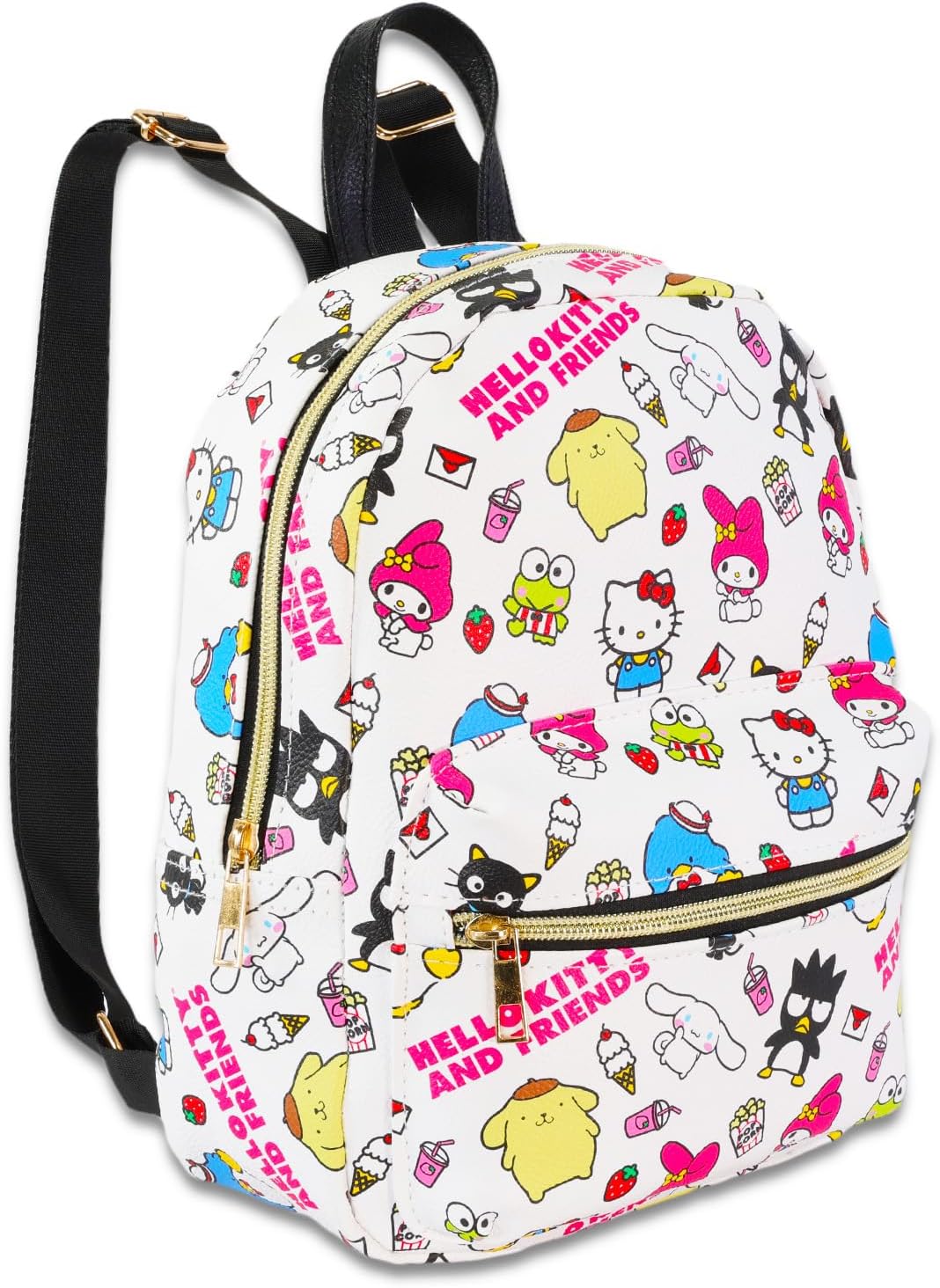 Mini Backpack for Women - 10” Faux Leather Purse with Front Pocket Y4008