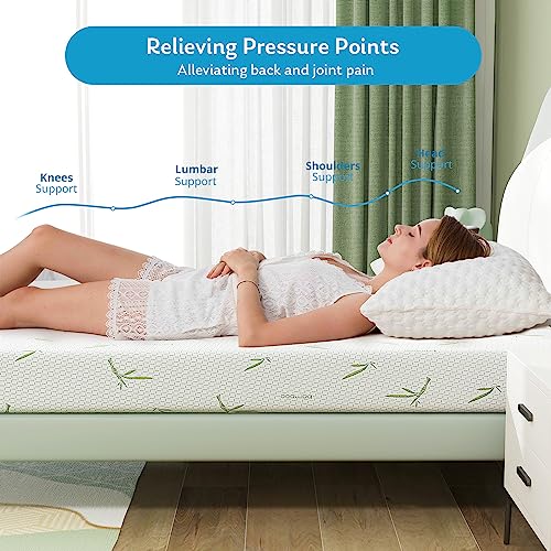 6 inch Full Mattress with Bamboo Cover, Medium Firm H249