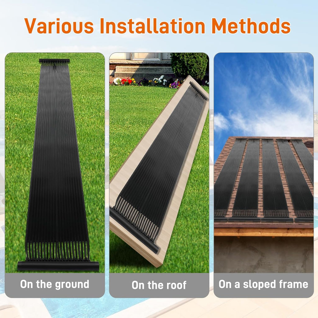 Solar Pool Heater Panel 2FT x 20FT for Above Ground and Inground Pools A142