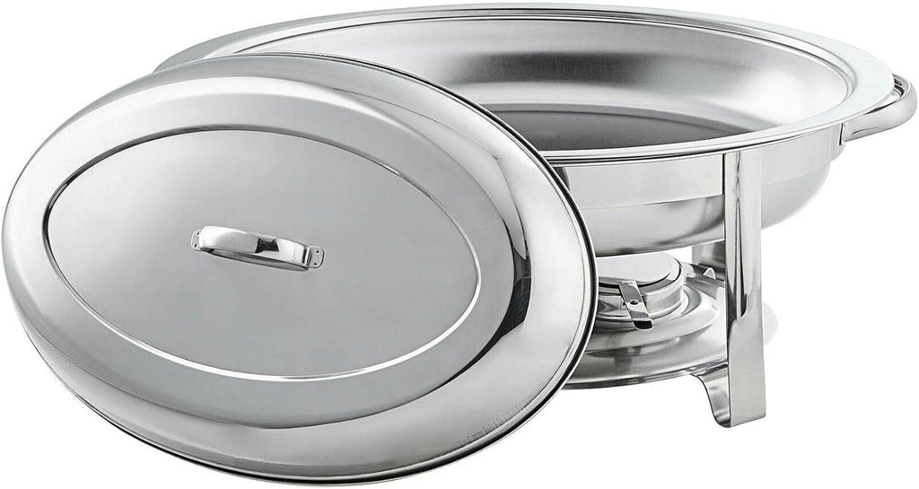 Oval Stainless Steel Chafer Chafing Dish Food Warmer Buffet Set G78311