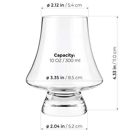 Bourbon Whiskey Crystal Glass Snifter, Set of 2, 9oz C1039