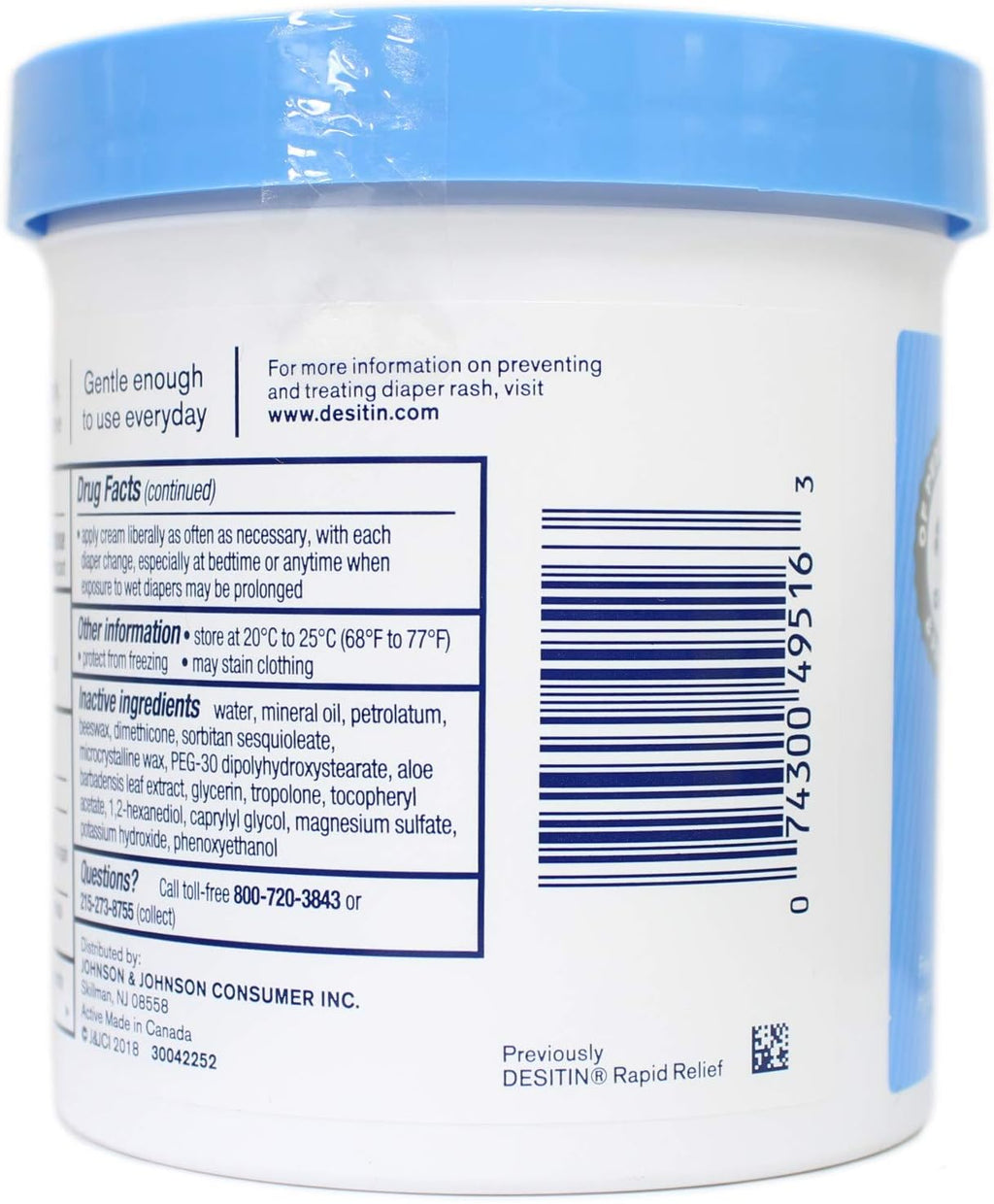 Daily Defense Diaper Rash Cream - 16 oz P82652