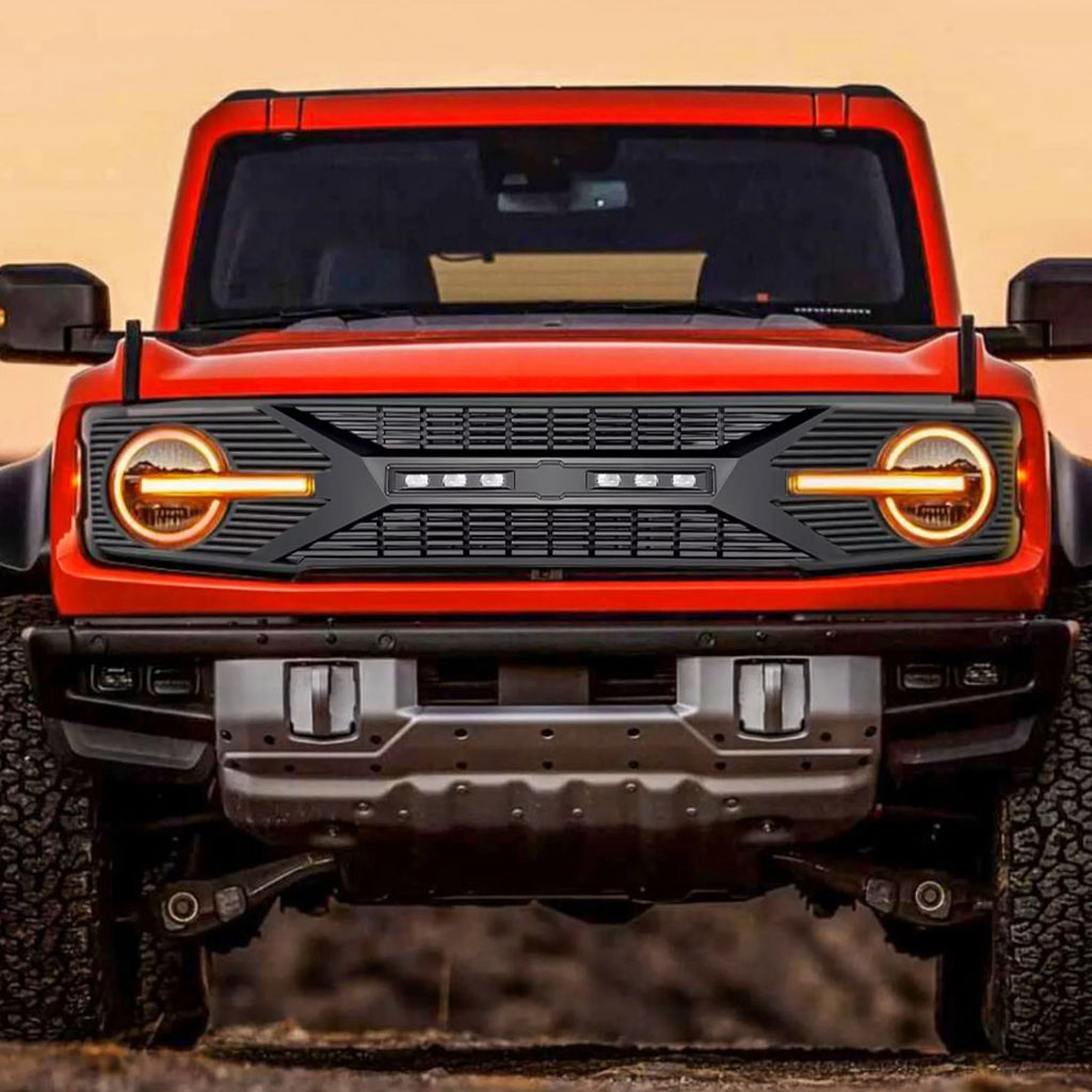 Grille with Lights for 21-24 Ford Bronco with Front Camera B6550