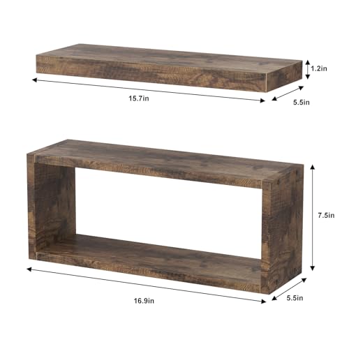 Floating Shelves for Bathroom Wall Decor with Hidden Brackets D992594