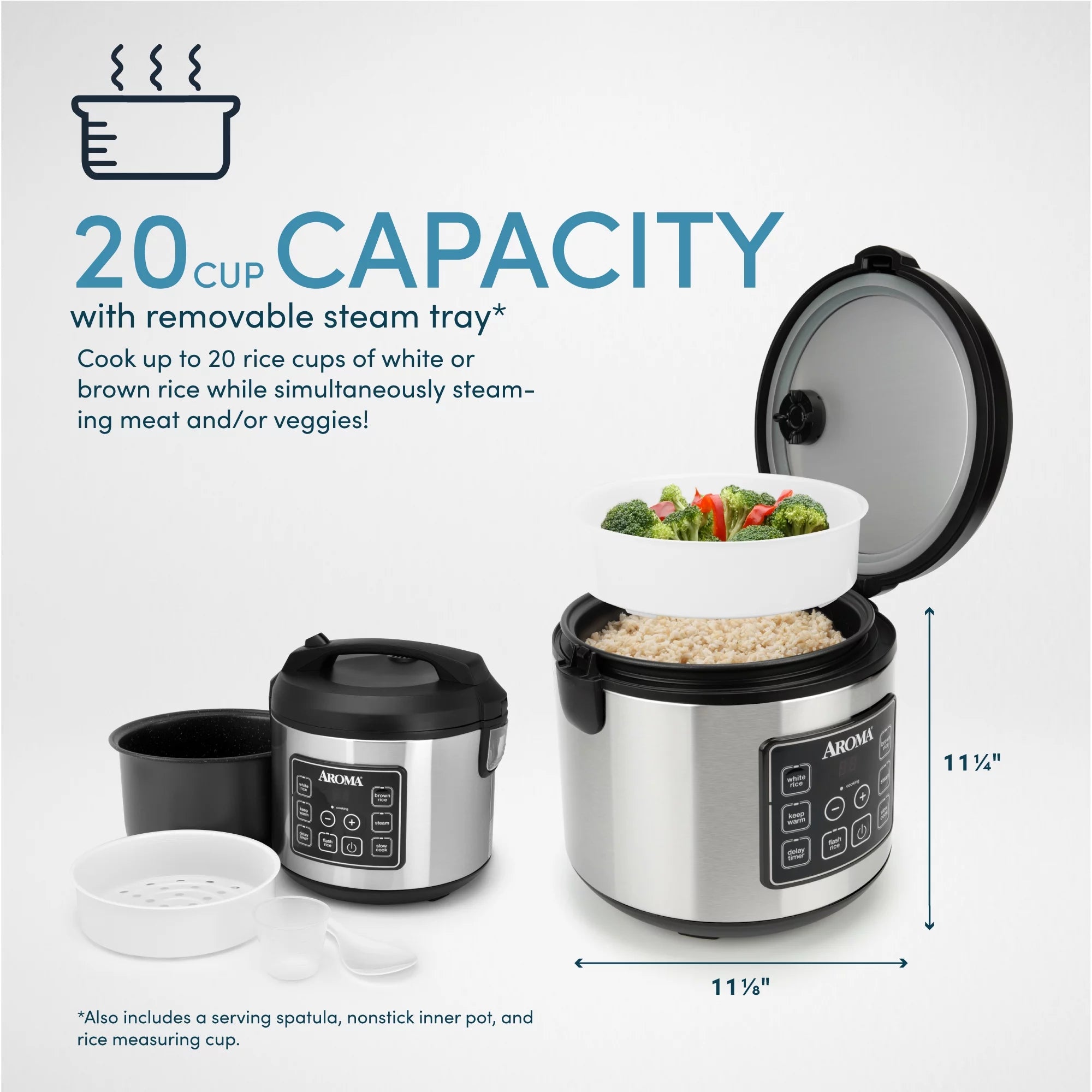 20-Cup Programmable Rice & Grain Cooker and Multi-Cooker W187632