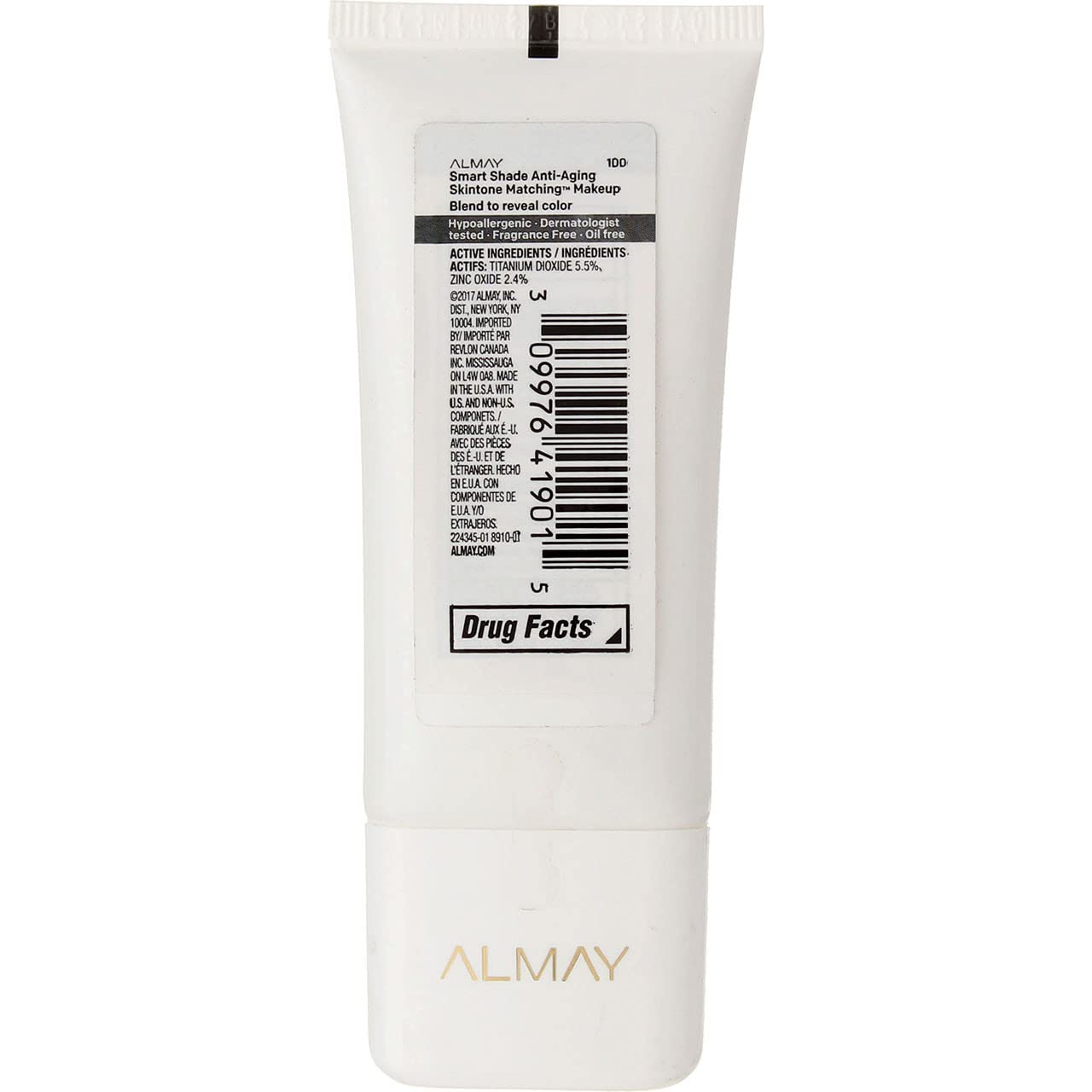 Anti-Aging Foundation, Medium Coverage, Natural Finish with SPF 20, Hypoallergenic, 1 Oz W2890