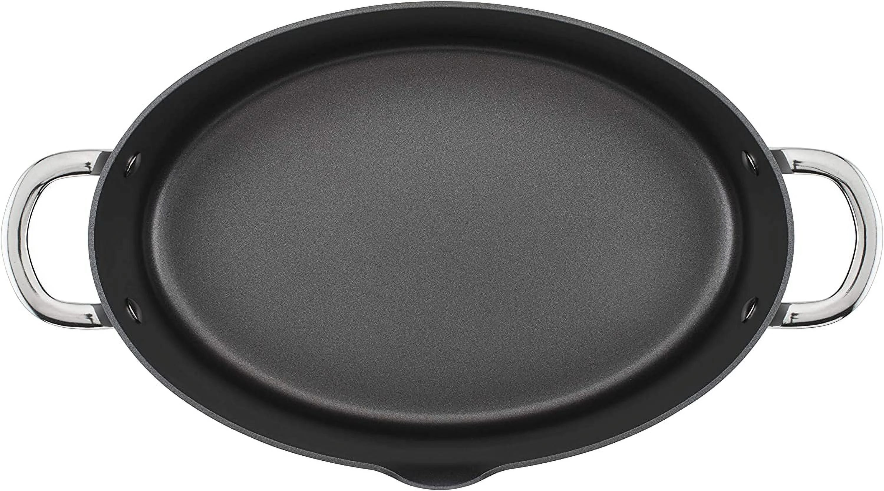 Hard Anodized 8 Quart Non-stick Oval Pasta Pot and Braiser Y824