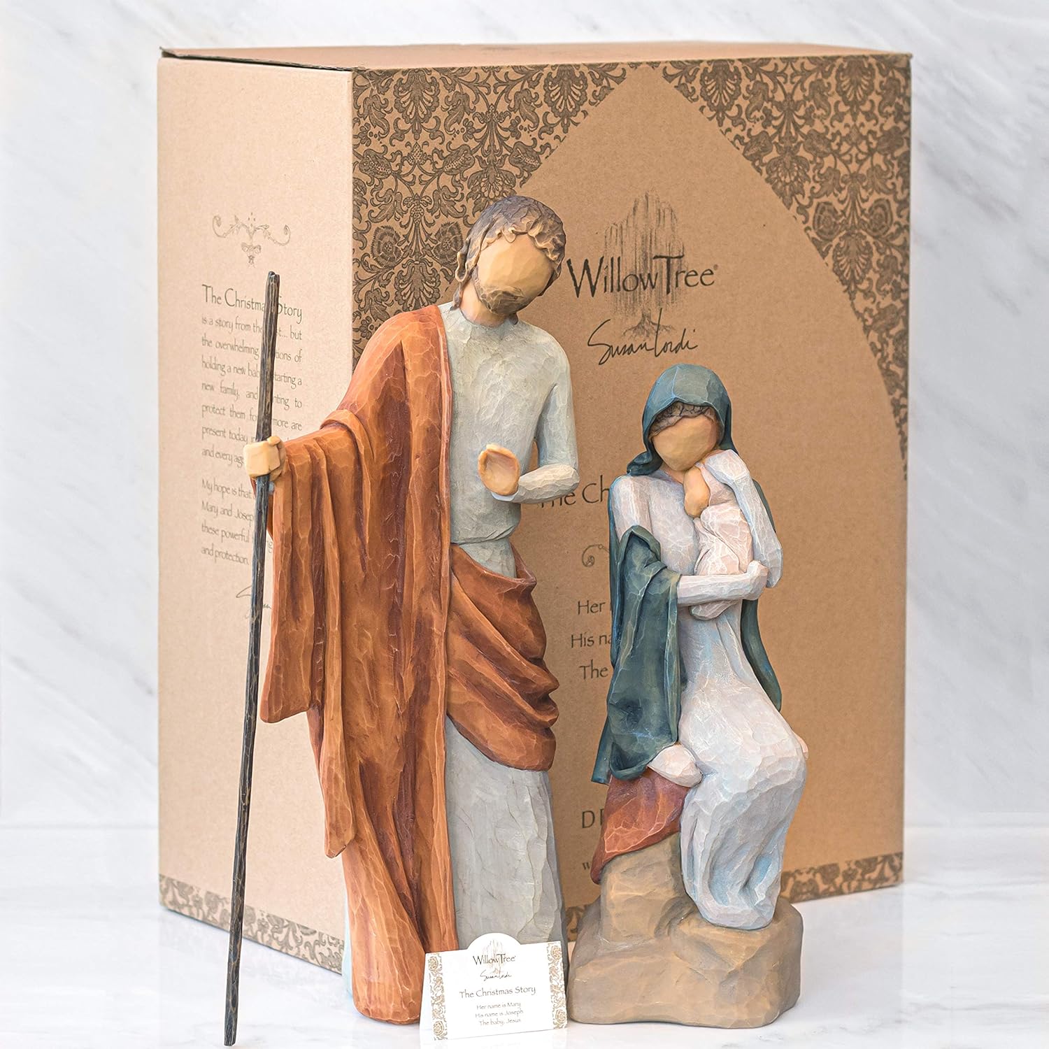 Nativity figures, hand-painted sculpted set P959