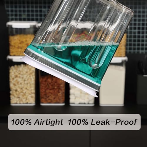 Airtight Cereal Storage Containers with Lids, 4L, 2-Pack, BPA-Free Plastic for Kitchen Pantry K1144