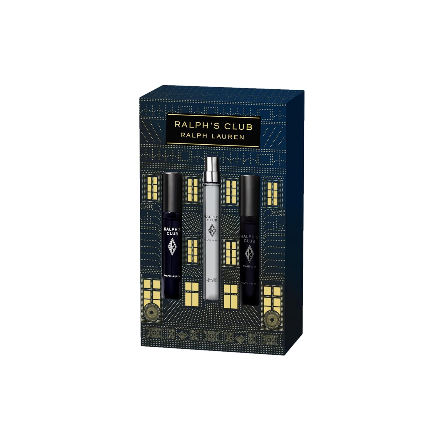 Ralph Lauren - Ralph's Club Men's Cologne Discovery Set - Eau de Parfum, Eau de Toilette & Parfum - Woody & Fresh - 3-Piece Gift Set - Travel Size - 0.3 Fl Oz Each