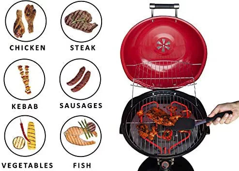 15" Electric BBQ Grill with Removable Stand F9261