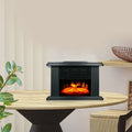 Electric Fireplace Heater Stove 1000W w/ 3D Realistic Flame Effect Home Mini