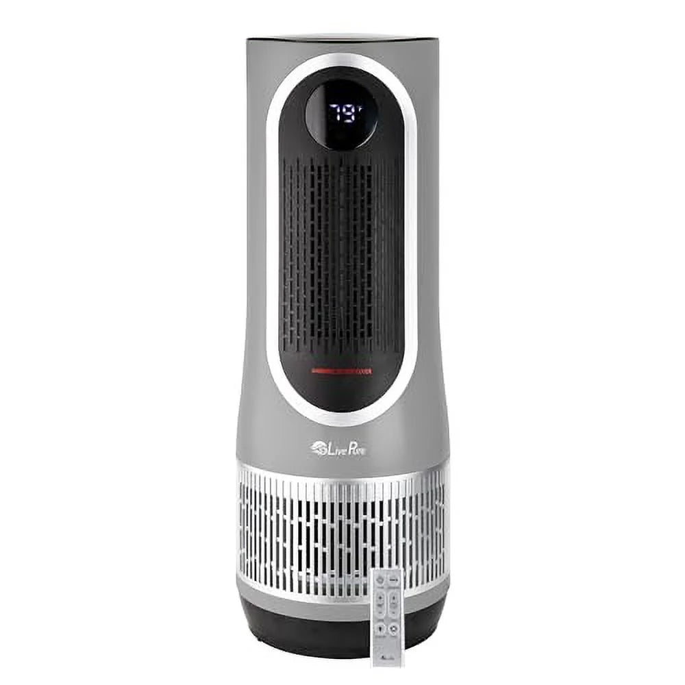 2 in 1 Air Purifier & Heater with HEPA Filtration, Compact for Bedrooms and Offices N221