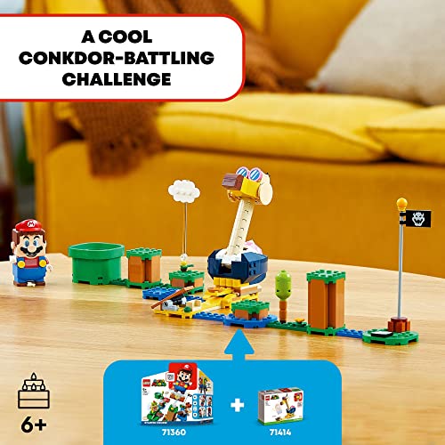 Super Mario Conkdor's Noggin Bopper Expansion Set, Buildable Toy for Kids 6 Plus P88324