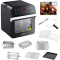 GoWISE USA GW44800 GoWISE 12.7-Quart Electric 15-in-1 Programmable Air Fryer and Oven Combo Black