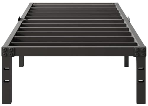 Twin Bed Frame - Heavy Duty Metal Platform Bed Frames Twin Size with Storage Space Under Frame, 14 Inches, Sturdy Steel Slat Support, No Box Spring Needed