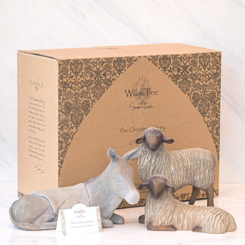 Gentle Animals of The Stable Nativity Figures, 3-Piece Set U761