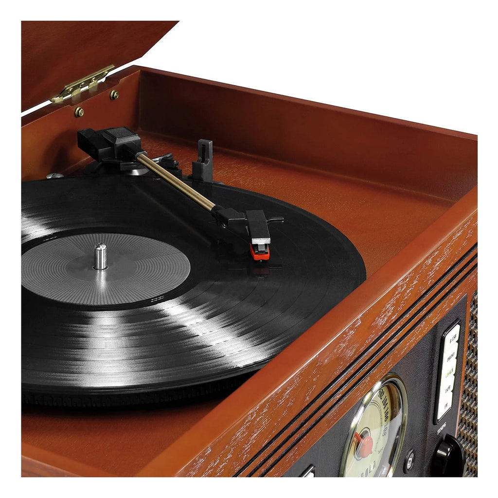 8-in-1 Bluetooth Turntable with Built-in Stereo Speakers J644047