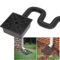 Gutter Downspout Extension,Upgraded No Dig Catch Basin Low Profile Downspout Extender,Extendable from 1.34’ to 5.1’