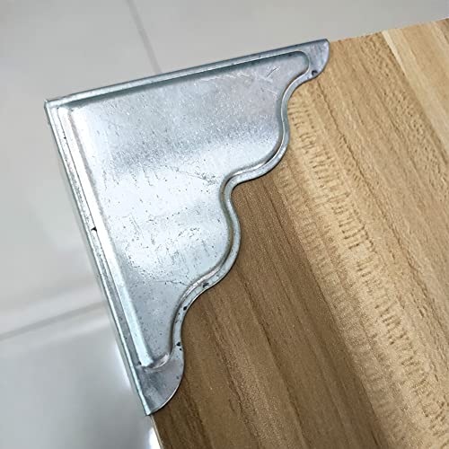 Metal Box Corner Guard 8 Pcs Retro Furniture Corner Protection Safety Bumpers Antique Silver C768134