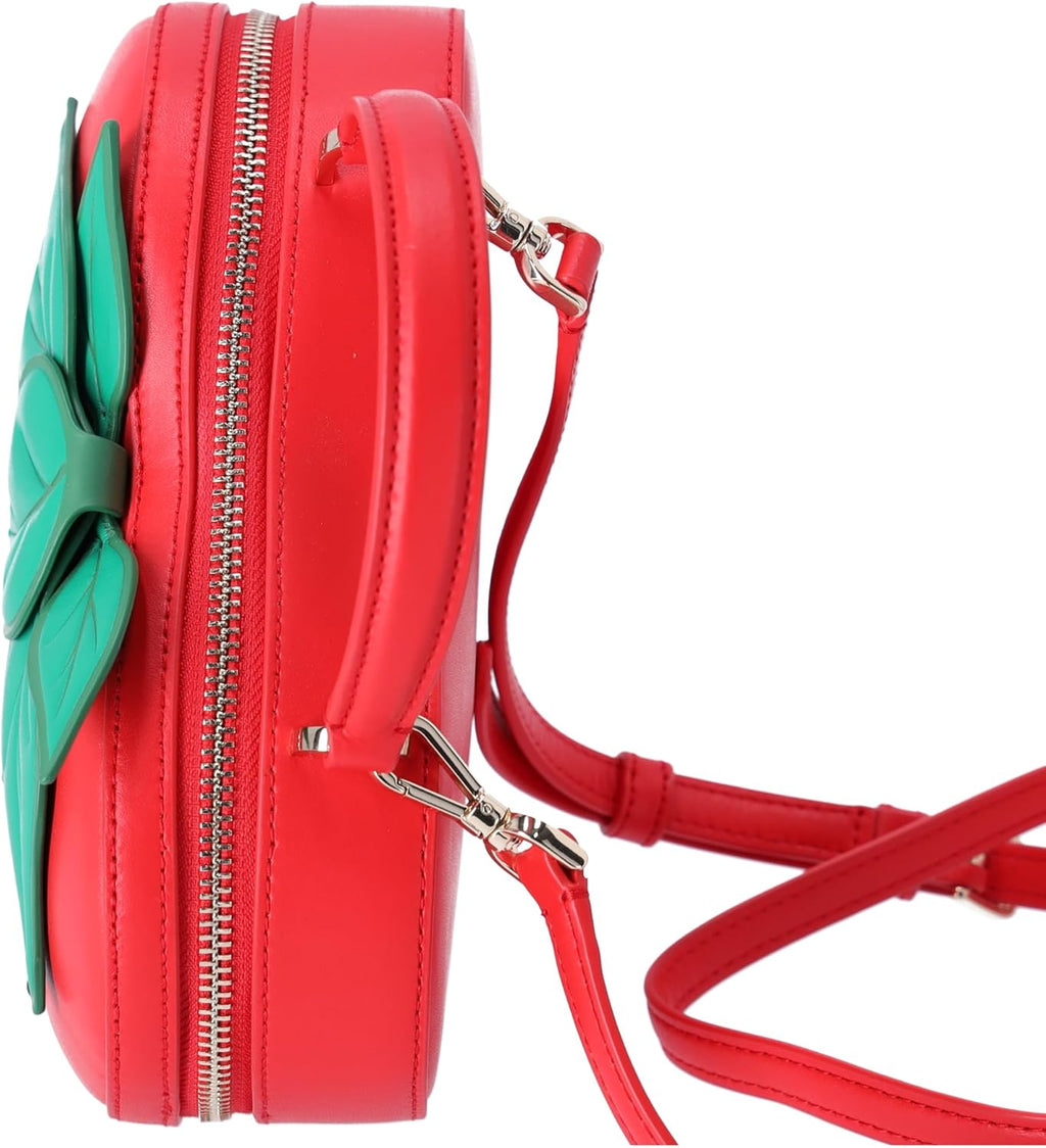 3D Strawberry Crossbody Puffy Leather Bag W29442