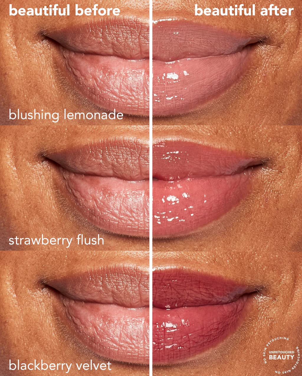 Lip Treatment Balm with Glossy Tint, 3 Count S333
