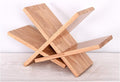 Bookshelf Bookcase Creative X Design Desk Bookshelf Simple Small Bookshelf Oak Desk Display Stand, Bookshelf