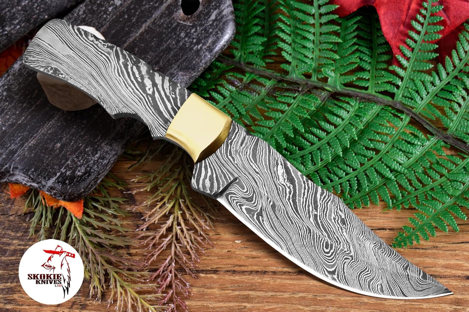Custom Damascus Steel Blank Blade 9.0" for Knife Making E669