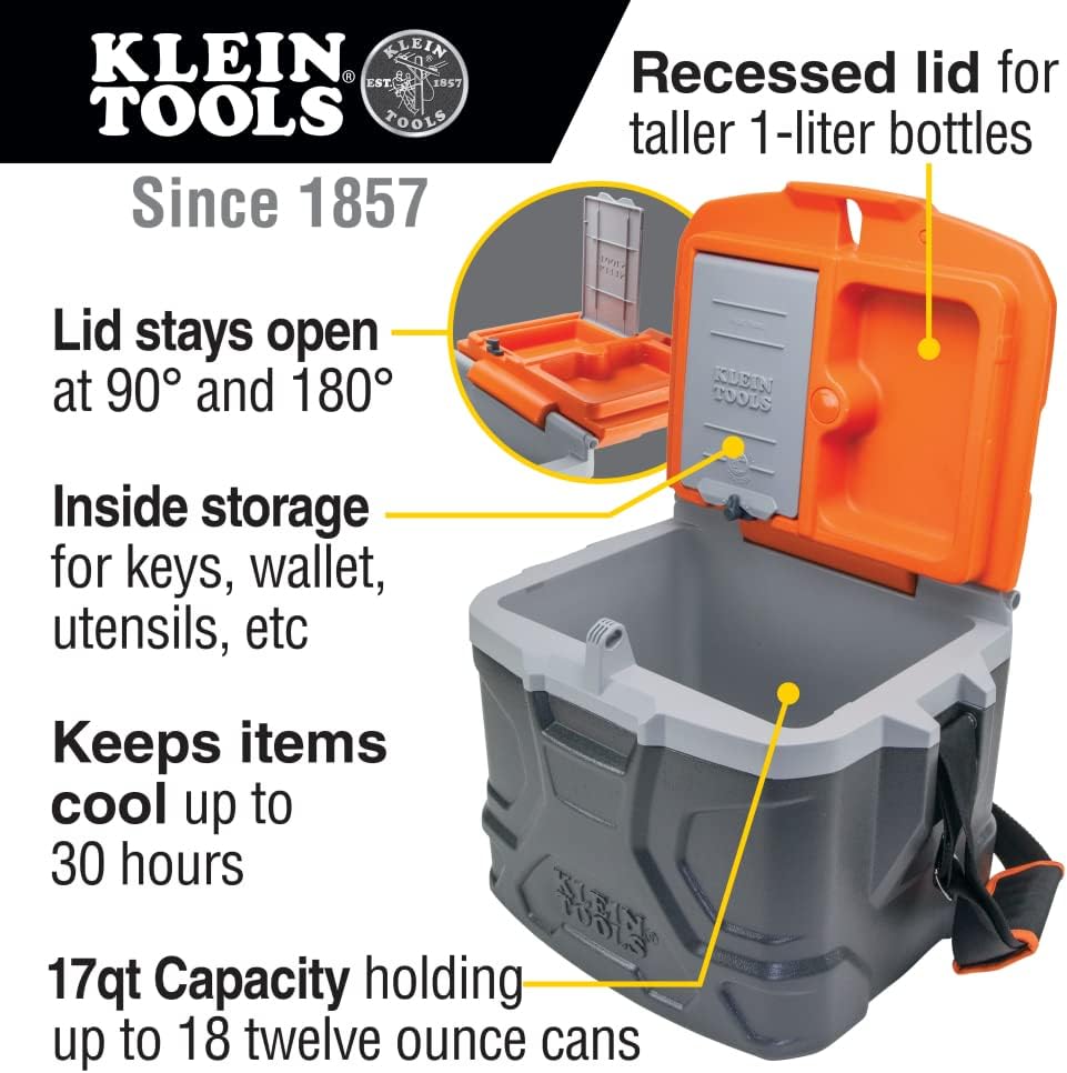 17-Quart Lunch Box Cooler, Holds 18 Cans, Seats 300 Lb L54780