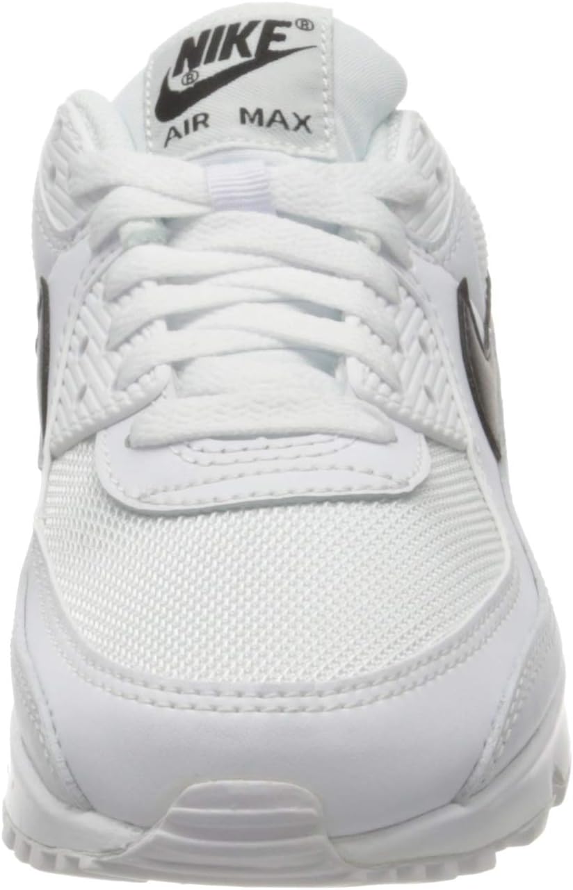 Women's White and Black Running Shoes Y3789
