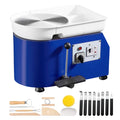 BENTISM Pottery Wheel, 11" Ceramic Wheel Forming Machine, Adjustable 60-300RPM Speed Handle and Foot Pedal Control, ABS Detachable Basin Sculpting Tool Apron Accessory Kit for Work Art Craft DIY 350W