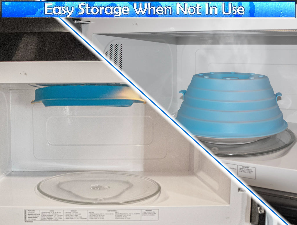 Magnetic Silicone Microwave Cover Lid, Collapsible & Splatter-Proof K86970
